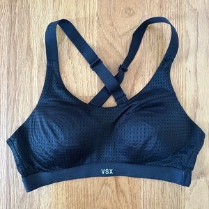 VSX Black Seamless Sports Bra with Racerback